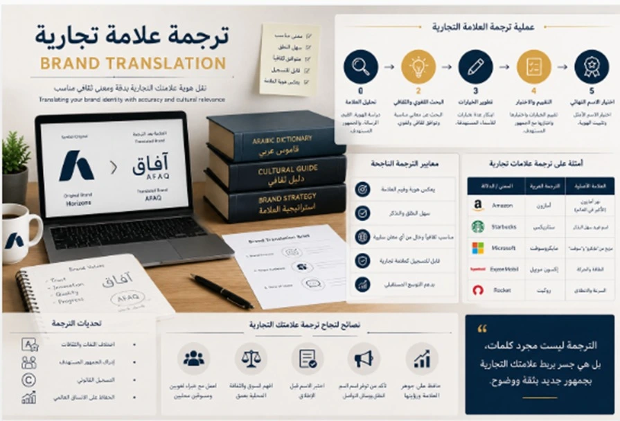 ترجمة العلامات التجارية في السعودية باحتراف يحافظ على الهوية